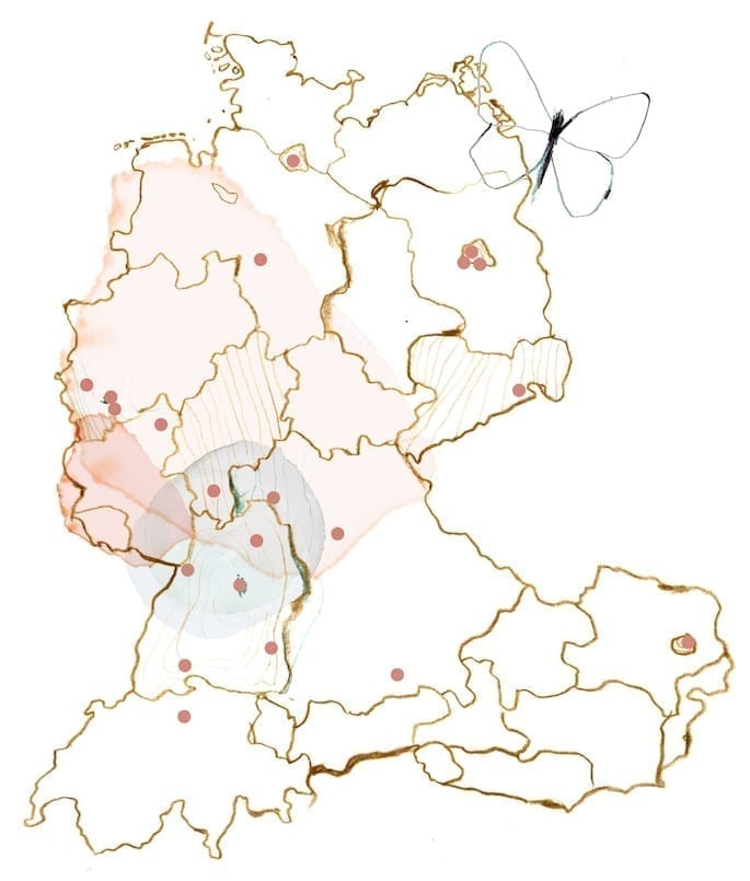 landkarte-neu Standorte der Deutschen Seniorenbetreuung